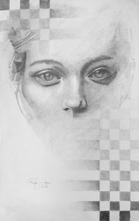 Rafique Somroo, 14 x 22, Pencil on Paper, Figurative Painting, AC-RSO-027